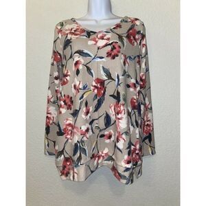 Soft Surroundings Women Cloud Nine Floral Tunic S NWOT‎